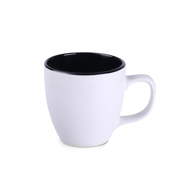 Keramična skodelica Americano, višina 87 mm - Bela / črna