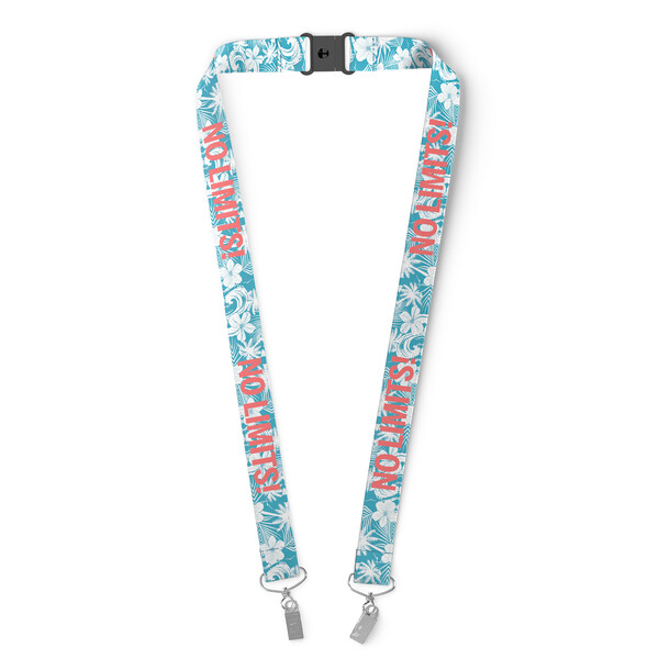 Cordino a sublimazione in poliestere con 2 clip - 20mm Larghezza / L4 Clip Bulldog / Stacco di sicurezza