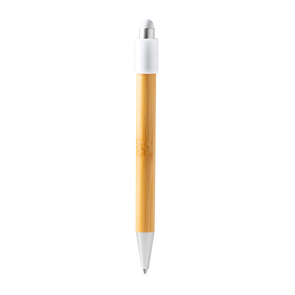 Ball Pen Fayer - White / BLUE INK