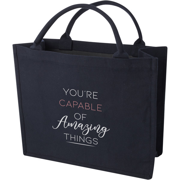 Sac shopping Trace recyclé 500 g/m² pour livre Aware™ - Marine
