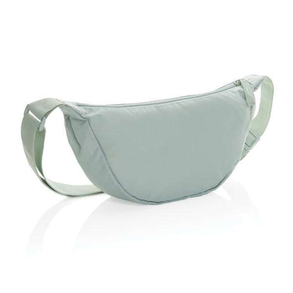 Crescent AWARE™ RPET half moon sling bag - Iceberg Green