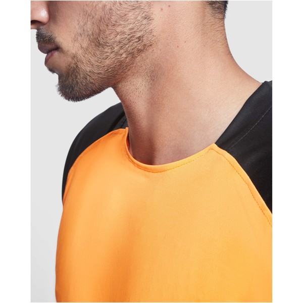 T-shirt de sport Bugatti à manches courtes pour enfant - Fluor Orange / Noir / 8