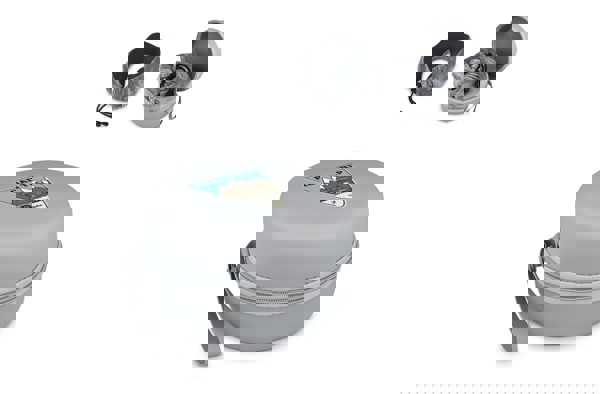 Contoured memory foam travel pillow with EVA case