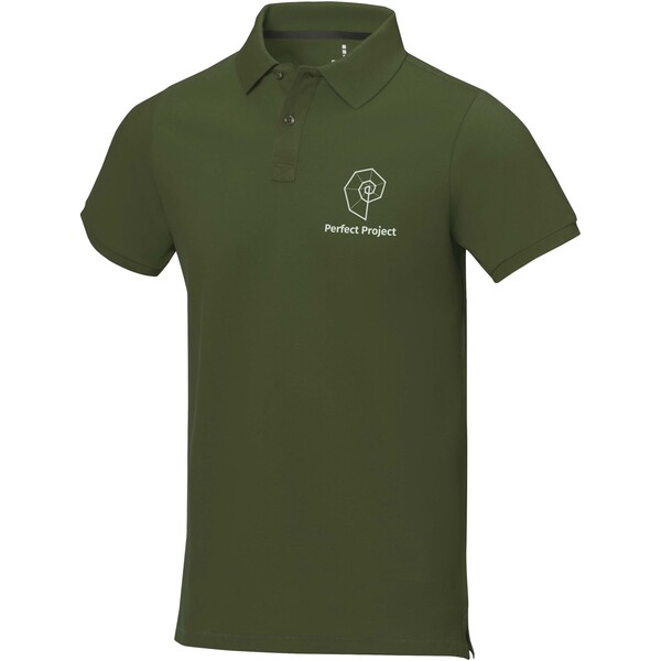 Polo de manga curta para homem de 200 g/m² Calgary - Verde militar / L