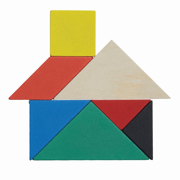 Holz-Puzzle Tangram Base