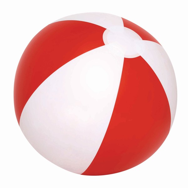 Aufblasbarer Strandball Atlantic - Rot / Weiß