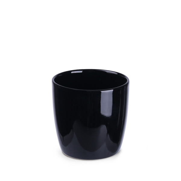 Handy porcelain mug, 85 mm diameter - Black
