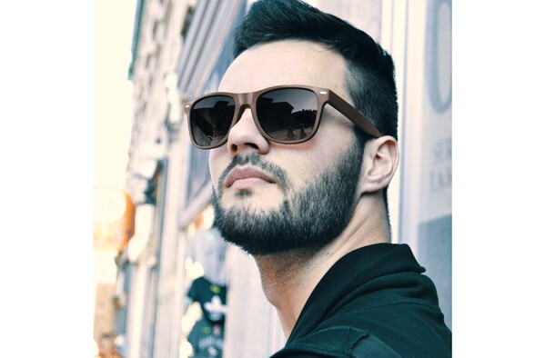 Lunettes de soleil Justin café-fibre UV400