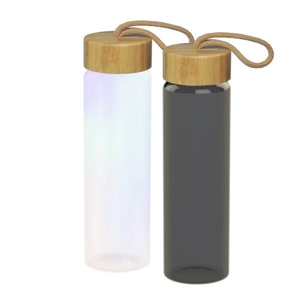 Glasflasche "Bamboo", 0,65 L, Colour - Grau