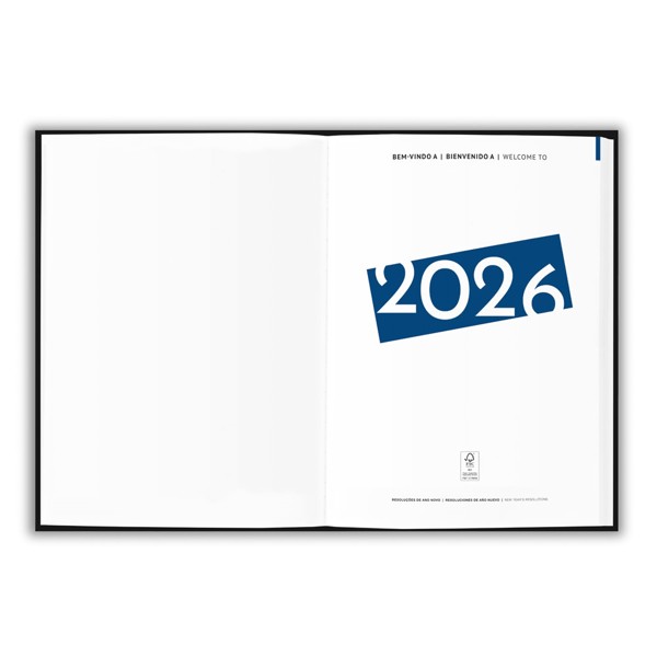 SIMMEL B5. Agenda B5, com argolas, em pele (58% reciclada)