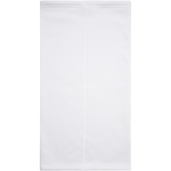 Zoya RPET sublimation multi-scarf with hems and fleece layer - White
