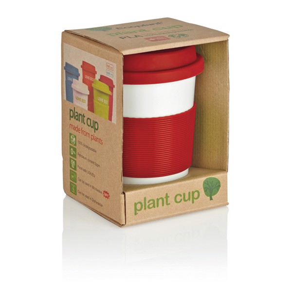 PLA coffee cup - Red / White