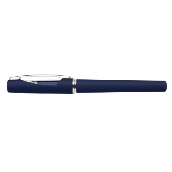 Stylo Gel Presley Softy - Bleu / Jet d’encre 4 couleurs