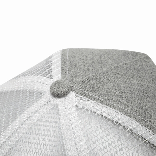 5-Panel Baseball Cap Casual Fit - Grey / White