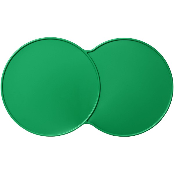 Podkładka podwójna wykonana z tworzywa sztucznego Sidekick - Zielony