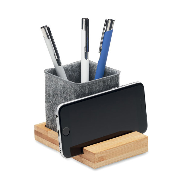 MB - RPET felt pen pot phone stand Orostan