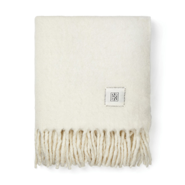 VINGA Plaid en laine mélangée Saletto - Beige / Beige