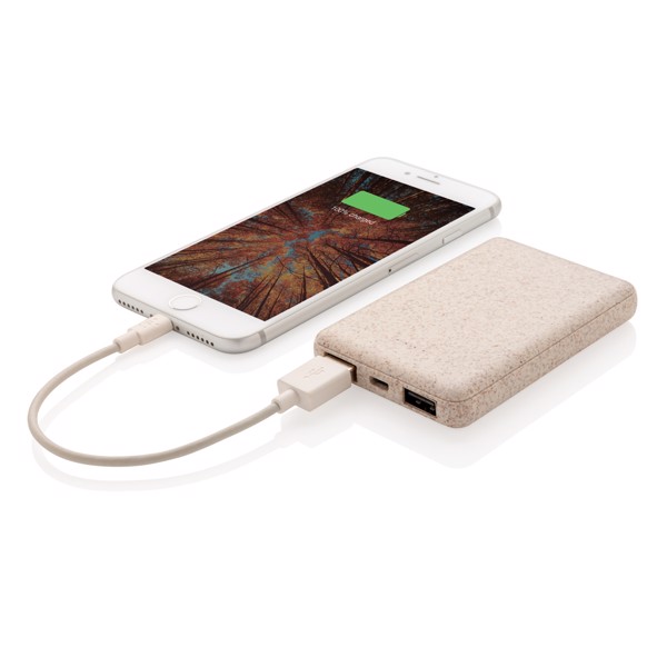 XD - Wheat Straw 5.000 mAh Pocket Powerbank