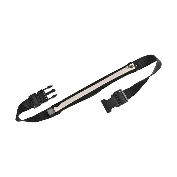 Schlanke Hüfttasche Aus Stretch-Spandex-Gewebe Mit 1 Tasche Und Verstellbarem Gürtel - Weiß