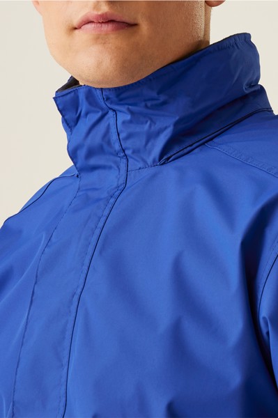 Dover Fleece Lined Bomber Jacket - Otter / Black / 4XL