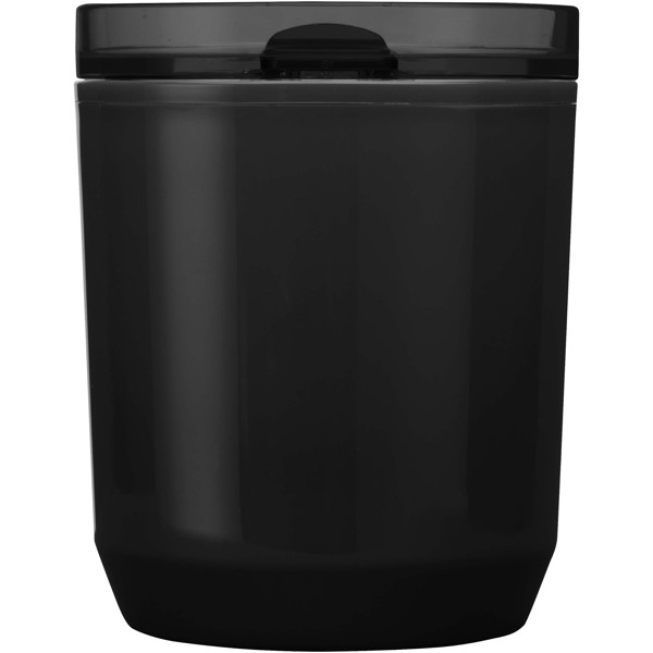 Hudson 180 ml pohár z recyklovaného plastu - Jednofarebná čierna