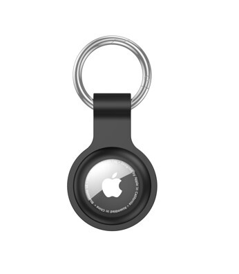 Silicone case with a keyring for Apple AirTag - WHITE