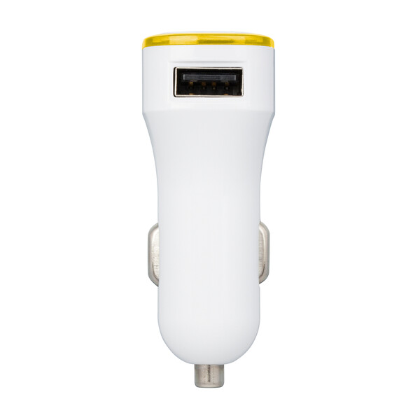 USB car charger adapter COLLECTION 500 - yellow
