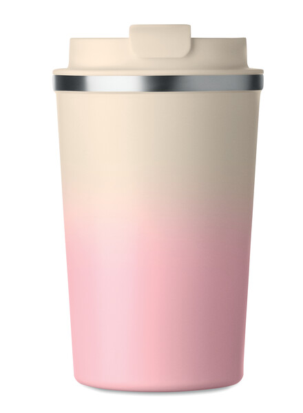 Dvojstenný pohár 350 ml Brace Gradient - Detská ružová
