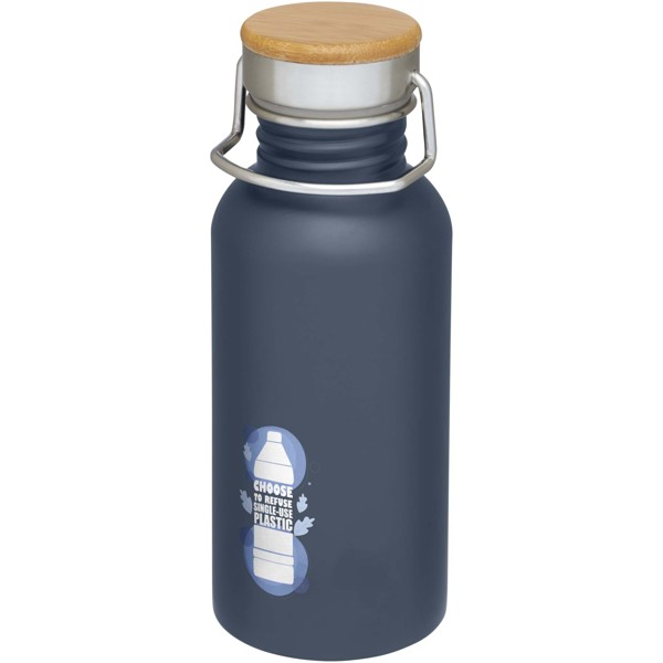 Bouteille de sport à simple paroi en acier inoxydable Thor 550 ml - Bleu hale