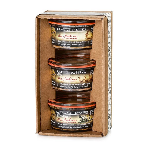 PATTE TRIPLE II. Set paštik