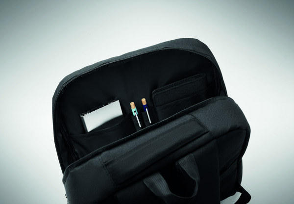 Mochila fina para portátil 15" Akraos - Preto