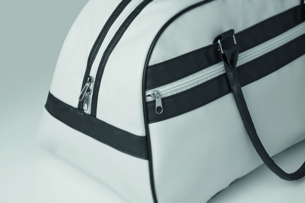 PU sports bag Nostalgic - White