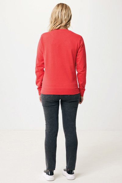 Sweater à col rond en coton recyclé Iqoniq Zion - Luscious Red / L