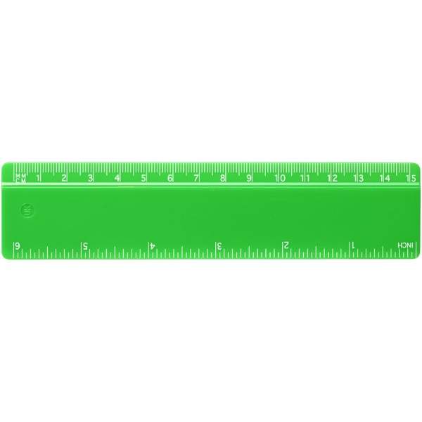 Righello Renzo da 15 cm in plastica - Verde