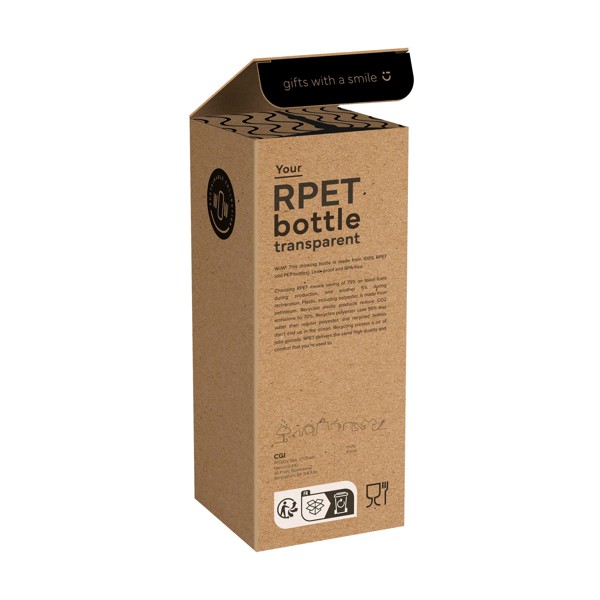 RPET Bottle 500 ml bouteille - Translucide