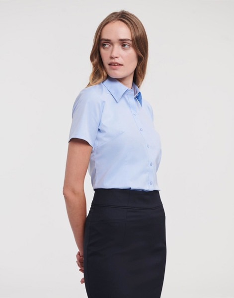 Ladies' Herringbone Shirt - White / 2XL (44)