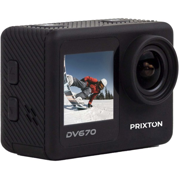 Caméra d’action Prixton DV670 à double écran 4K