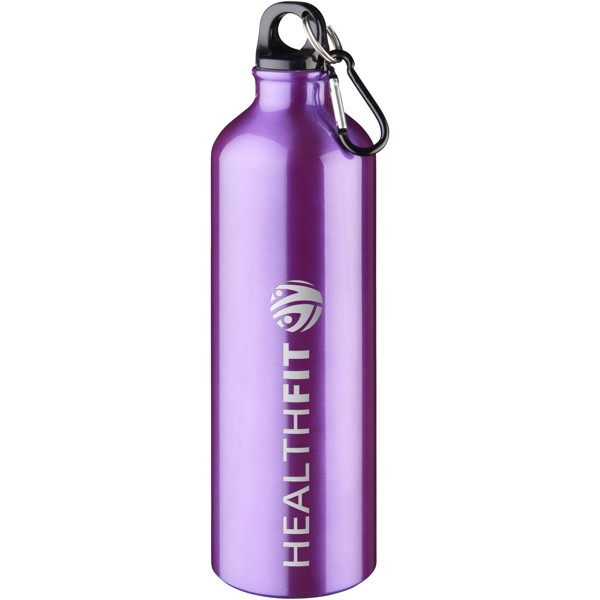 Oregon 770 ml aluminium water bottle with carabiner - Purple