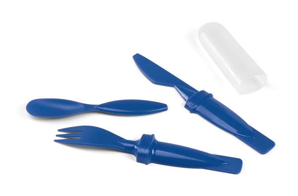 RHUBARB. Cutlery set - Blue