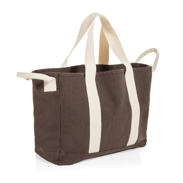 Borsa spiaggia BEAU in rCanvas AWARE™ 400gm2 - Marrone