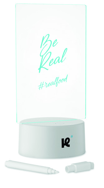 Light-up LED memo board Ledmemo