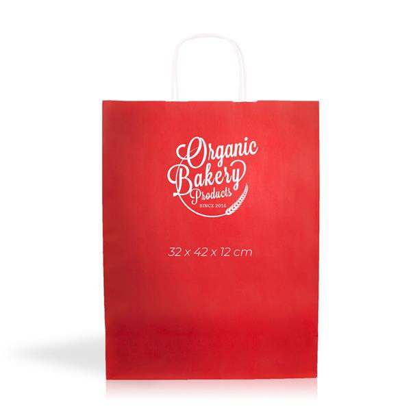 Saco Papel Kraft 100G/M2 32X42x12cm - Cores - Prateado
