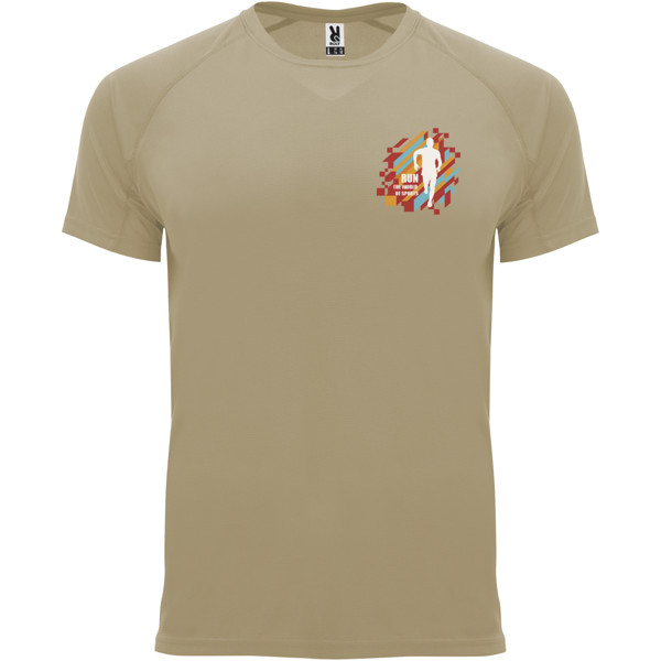 T-shirt Bahrain en maille piquée à manches courtes pour homme - Dark Sand / XL