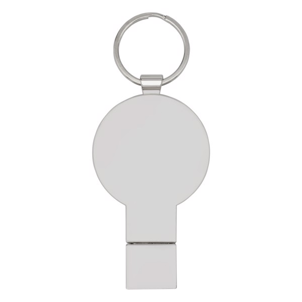 Runder Light Up USB Stick - schwarz / silber / weiss / 1GB