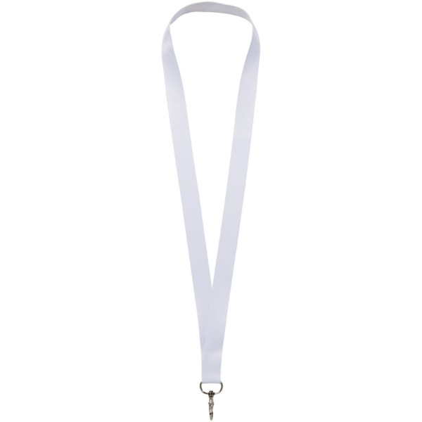 Tour de cou Luka- marquage 1 face - Blanc / 20mm