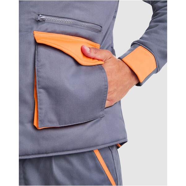 Armada multi-pocket workwear vest - Lead / Black / L