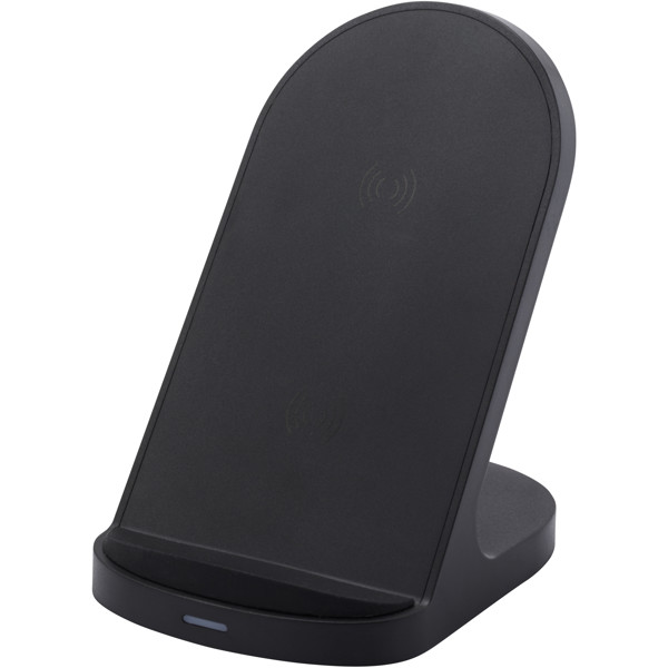 Socle de charge sans fil Loop de 15 W à double bobine en plastique recyclé certifié RCS