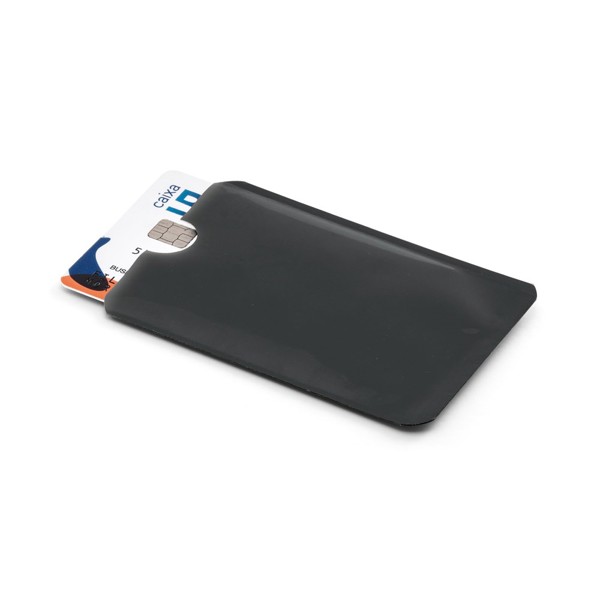 MEITNER. RFID-blocking aluminium card holder - Black