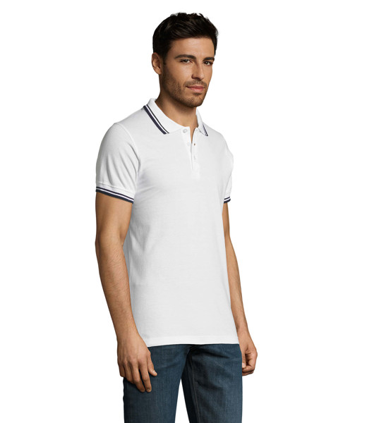 PASADENA pólo homem 200g Pasadena Men - Branco / NavyS