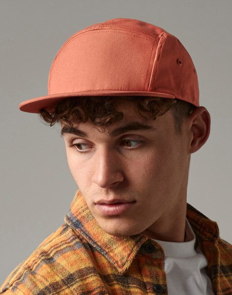 Canvas 5 Panel Cap - Black / ONE SIZE
